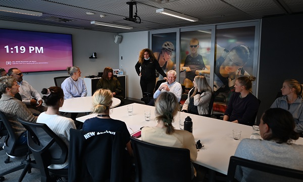 HPSNZ's senior leadership team during a boardroom meeting